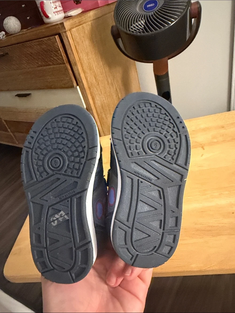 Paw Patrol Navy Sneakers with White Soles and Pink & Blue Paw Prints